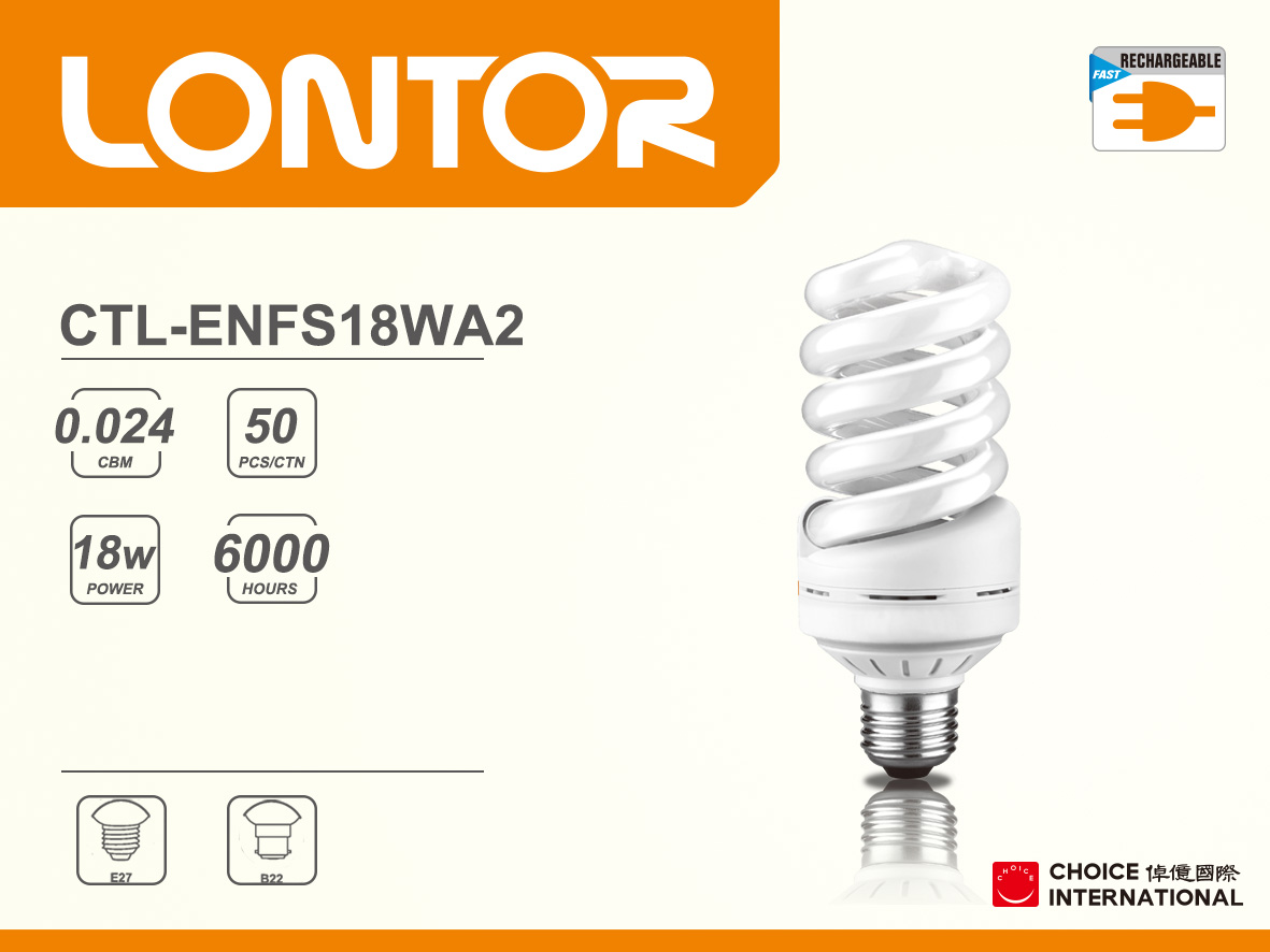 Energy Saving Lamp CTL-ENFS18WA2