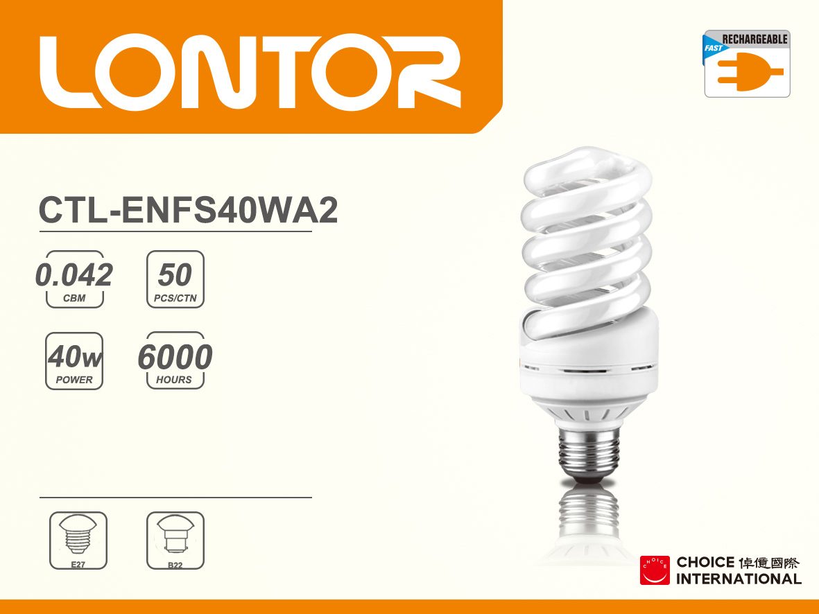 Energy Saving Lamp CTL-ENFS40WA2
