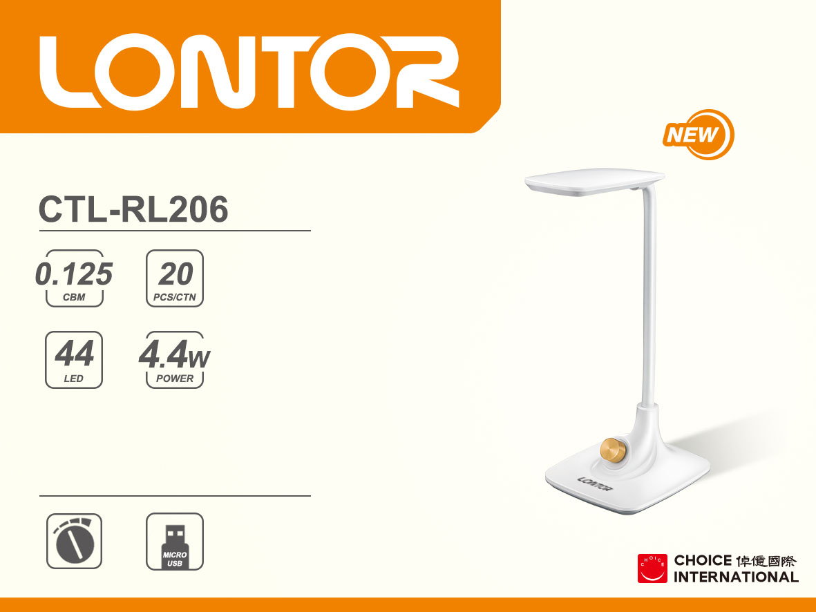 Rechargeable Reading Lamp CTL-RL206