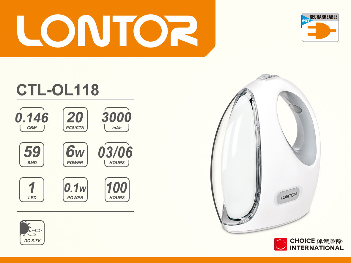 Rechargeable Camping Lantern CTL-OL118